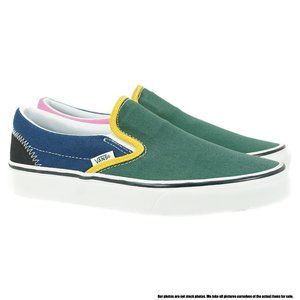 VANS Classic Slip-On Varsity Women's Low Top Sneakers (Multi-Colored)